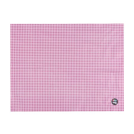 Asztalterítő rajzórára 65 x 50 cm piros-fehér kockás