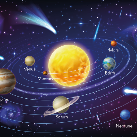 Íróasztali alátét Planets