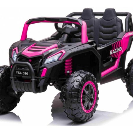 Elektromos autó Buggy UTV Racing 4x4 rózsaszín