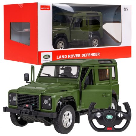 Távirányító R/C autó Land Rover Defender Rastar 1:14 zöld