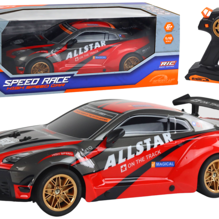 Allstar 1:10 piros R/C távirányítós autó