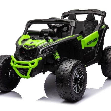Elektromos autó Buggy Maverick Can-Am 4x200W 24V LCD MP4 zöldre festve