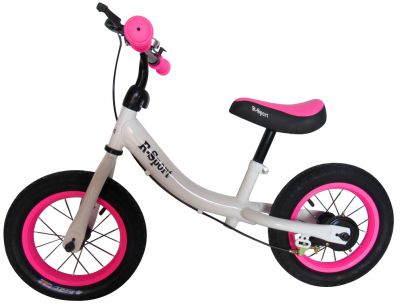 R3 lökhárító rózsaszín-fehér R-Sport 12'' fékkel és csengővel