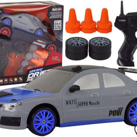 Távirányítós sportautó R/C 1:24 szürke