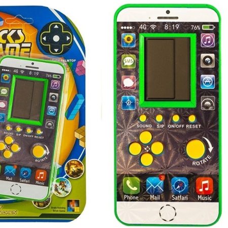 Elektronikus játék Tetris mobiltelefon zöld