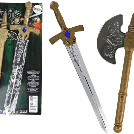 Sword Ax Set Knight Knight Fegyver gyerekeknek