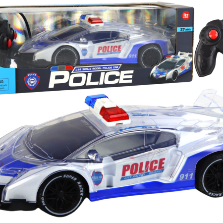 Távirányító RC Police Sports Car 1:16 Scale Lights