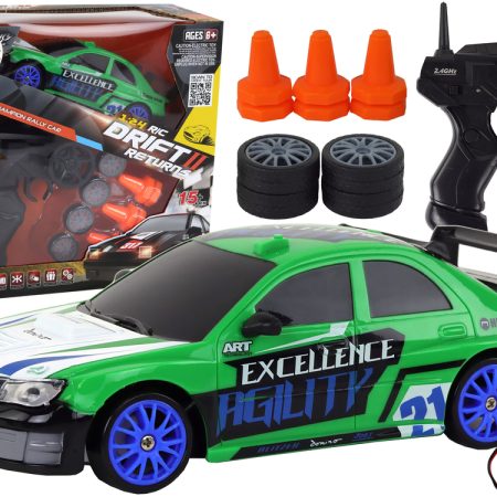 R/C távirányítós sportautó 1:24 zöld