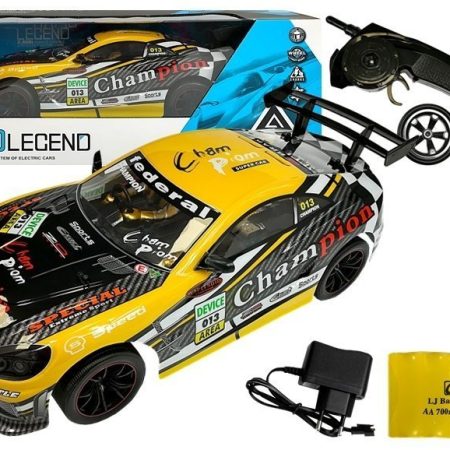 Sportautó távirányítóval 2.4GHz sárga