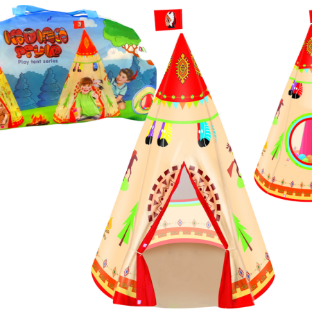 Tipi sátor gyerekeknek indiai stílusú Garden Cream 160 cm x 105 cm