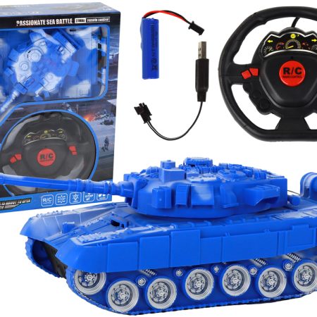 R/C tank távirányítóval