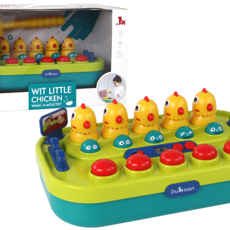 Ügyességi játék Whac-a-Mole Chicks Hammer Lights Hangok Elemről működik