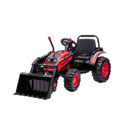 Gyermek elektromos traktor lapáttal piros