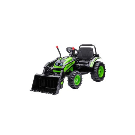 Gyermek elektromos traktor lapát zöld