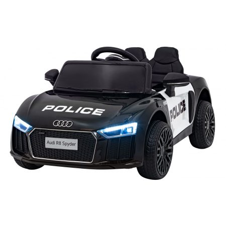 Gyermek Audi R8 Spyder elektromos rendőrautó