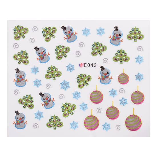 Matrica Christmas E043 ()