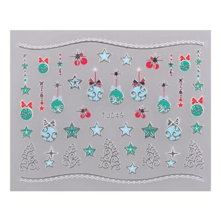 Matrica Christmas TJ049 Silver ()