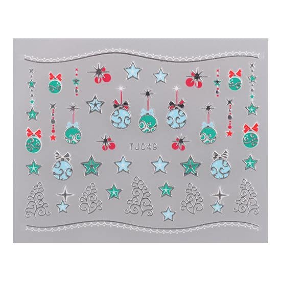 Matrica Christmas TJ049 Silver ()