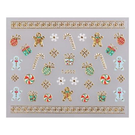 Matrica Christmas TJ052 Gold ()