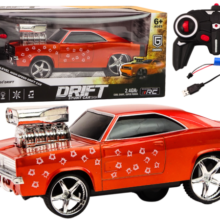 Távirányítós autó 1:18 A Drift 360 lámpája vörösen szól