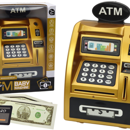Gyermek ATM pénztárca Tanulj meg spórolni aranyat és feketét
