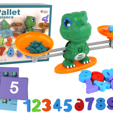 Oktatási játék dinoszaurusz matematikai skála