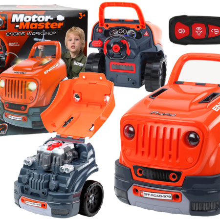 Szerelőkészlet narancssárga motor kis barkácsolóknak