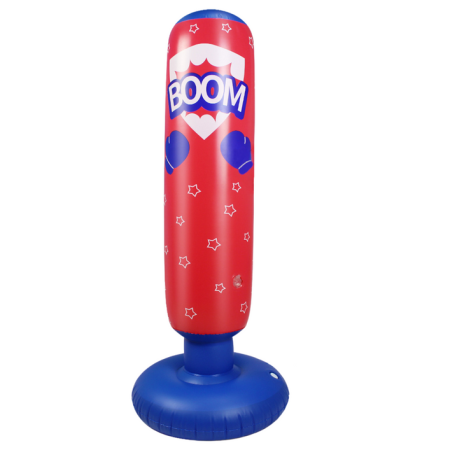 Felfújható boxzsák piros-kék 125 cm