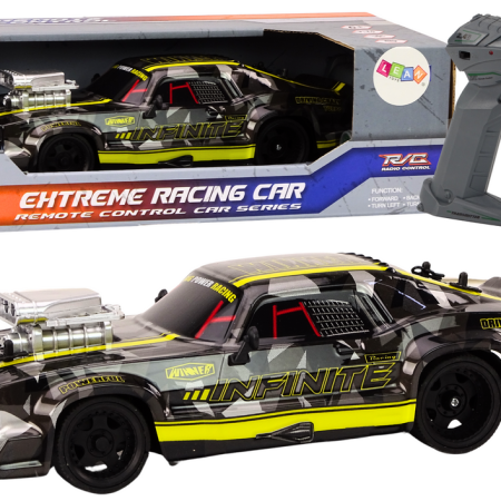 Távirányító RC Car 1:16 gumi kerekek drift fekete