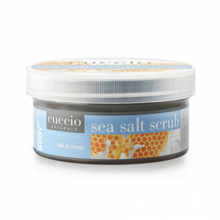 Cuccio Tengeri Sós Bőrradír Tejjel és Mézzel - Sea Salt Scrub Milk & Honey (553 g)