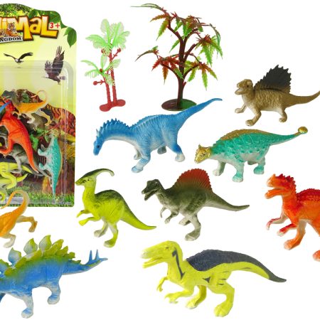 Színes dinoszauruszfigurák készlete