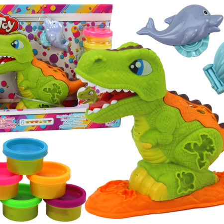 6 színű dinoszaurusz modellek készlete delfinek és kagylók formájában