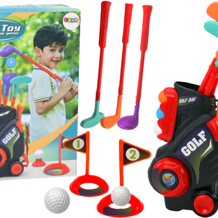 Minigolf szett gyerekeknek kerekes kocsival