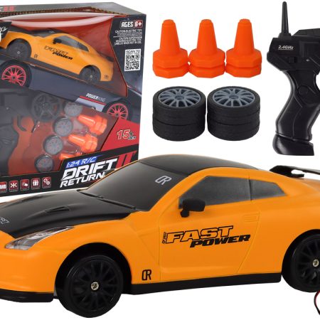 R/C távirányítós sportautó 1:24 sárga