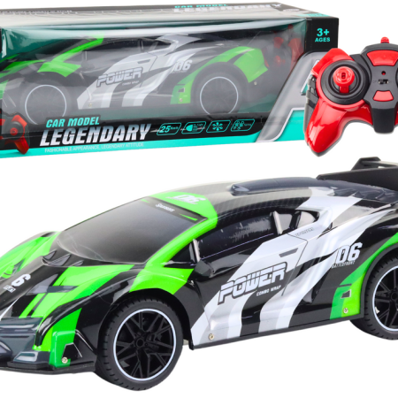 Sport RC autó 1:10 25 km/h zöld lámpával