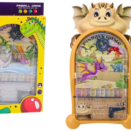 Ügyességi társasjáték Pinball Dinosaurs Dragon beige