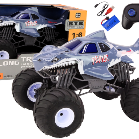 Nagy terepjáró 2.4G RC 1:6 Shark távirányítós autó