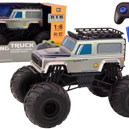 2.4G RC 1:6 szürke távirányítós nagy terepjáró