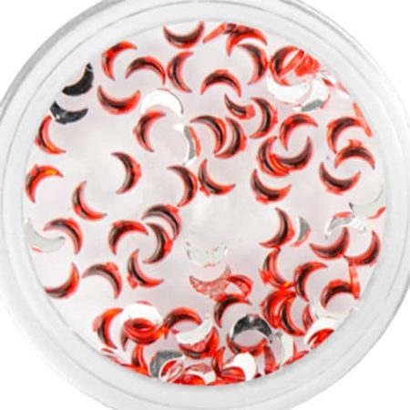 Műanyag díszkő félhold - Orange-Red ()