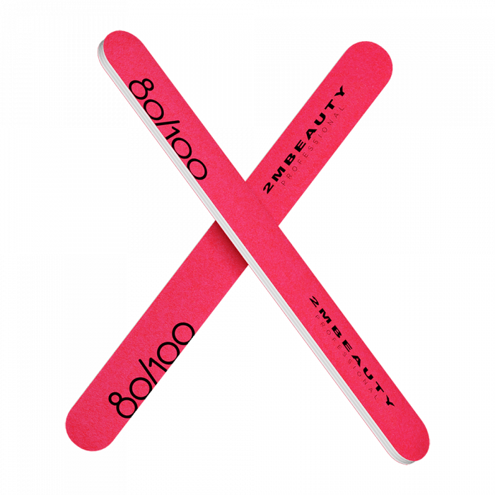 Egyenes Körömreszelő - Neon Pink #80/100 ()