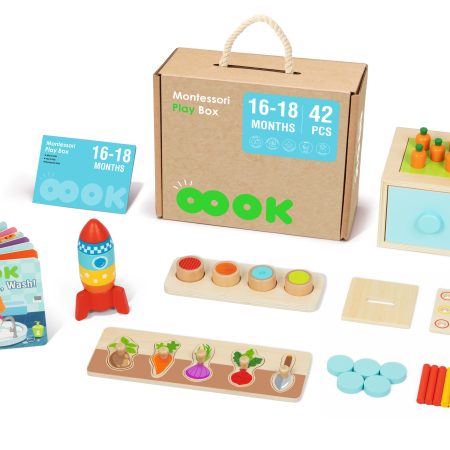 Montessori Oktatódoboz 16-18 hónapos gyerekeknek