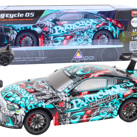 R/C 1:8 graffitis távirányítós sportautó