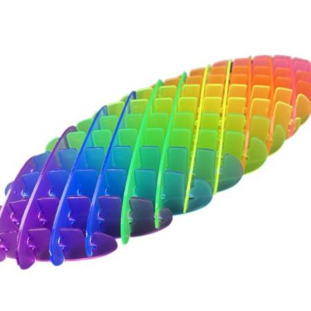 Anti-stressz elasztikus érzékelő játék 12 cm szivárvány