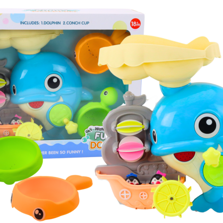 Úszószett vízi játék delfin kék
