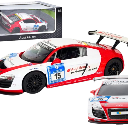 Sportautó AUDI R8 LMS távirányító RC 1:24 fehér