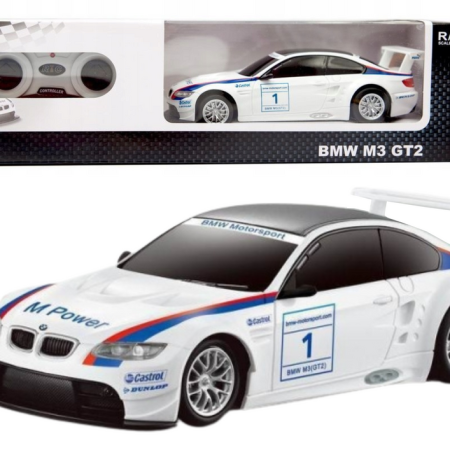 Sportautó BMW M3 GT2 távirányító RC 1:24 fehér