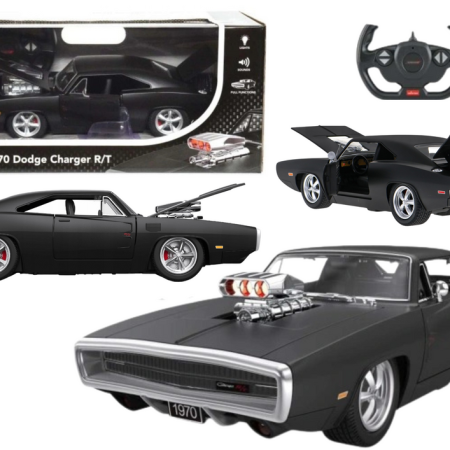 Sportautó Dodge Charger R/T távirányító RC 1:16 fekete