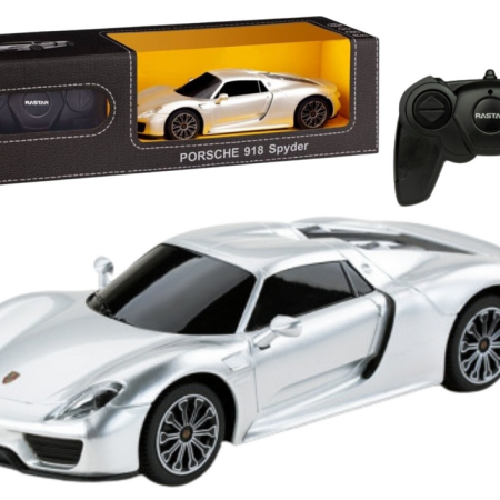 Sportautó Porsche 918 Spyder távirányító RC 1:24 ezüst