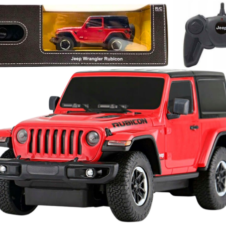 JEEP Wrangler JL Rubicon 1:24 távirányítós RC terepautó piros