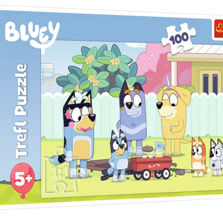 Puzzle Merry world Bluey 100 db Trefl